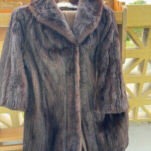 Vintage ranch mink coat